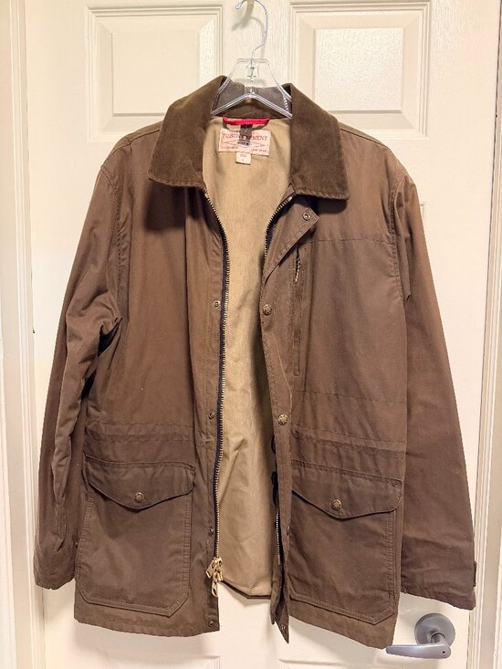 Filson Other - Filson Waxed Field Jacket Men’s L Brown Moleskin Collar